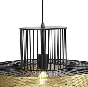 Lampă suspendată design auriu cu negru 50 cm - Tess