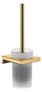 Perie cu suport pentru vasul de toaleta culoare auriu lucios Hansgrohe AddStoris 41752990 Auriu lucios