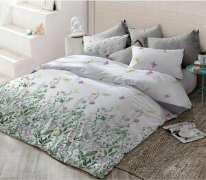 Lenjerie de pat din bumbac Green meadow, 140 x 200 cm, 70 x 90 cm