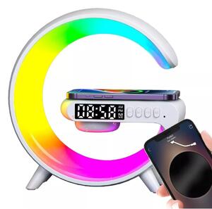 Lampa RGB, Boxa Bluetooth, Ceas Digital, Statie de incarcare Wireless
