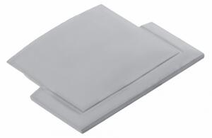 Capac lateral pentru profil aluminiu incastrat banda led GLAX, gri - 10 buc