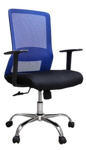 Scaun de birou ergonomic EASY, mesh, negru albastru