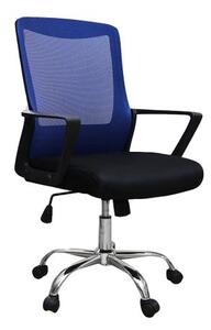 Scaun de birou ergonomic CANNES, mesh, negru albastru