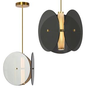 Lampă suspendată black APP1675-CP Round