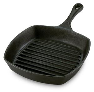 Tigaie grill din fonta Rosberg R54616B26, 26x26 cm, Negru