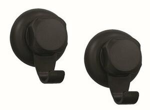 Carlige baie Compactor Bestlock Black, 2 buc, negru