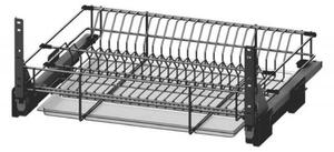 Scurgator vase tip sertar 600 mm, soft-close, extragere totala, 20 kg, antracit
