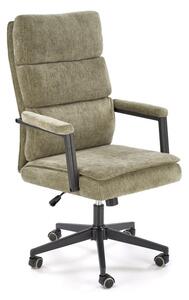 Scaun ergonomic Adriano, inaltime 104-110 cm, modern, roti cauciucate, balansare si blocare, material textil, verde