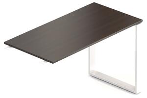 Element de actiune Creator 120 x 60 cm, baza alba, 1 picior, wenge