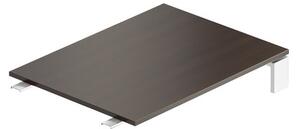 Element de actiune Creator 80 x 60 cm, baza alba, fara picioare, wenge