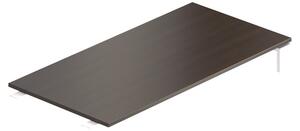 Element de actiune Creator 120 x 60 cm, baza alba, fara picioare, wenge