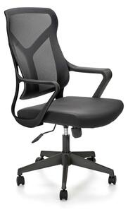 Scaun ergonomic de birou, spatar respirabil, sistem balansare si blocare, mesh, inaltime reglabila, negru