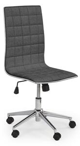 Scaun birou Halmar Tirol 2, inaltime reglabila 97-107 cm, baza metal, functie blocare, sistem balansare, textil, gri