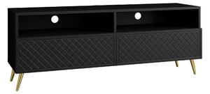Comodă TV Comfivo Pavo, Negru, MDF, PAL laminat, 57x150x42cm, 33 kg
