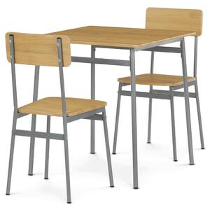 Set dining MDF culoare stejar pentru 2 persoane 70x70x76 cm – AUT-O2122 OAK