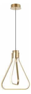 Lustră LED ZING pe cablu, 19W, 230V, auriu