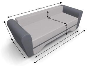 Canapea Extensibila Atlanta Bonell Mini, Bej Deschis/Gri