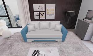 Canapea Extensibilă Atlanta Bonell Mini, Bej Deschis/Albastru