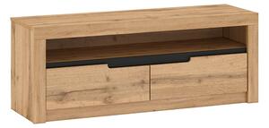 Comoda TV TORONTA B, stejar wotan, DTD laminat/MDF, 133x40x50 cm