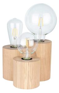Spot-Light 2266374 - Lampă de masă VINCENT 3xE27/15W/230V, stejar