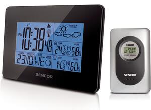 Staţie meteo Sencor SWS 51B, cu senzor wireless, negru