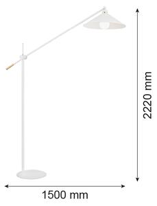 Lampadar NASHVILLE 1xE27/15W/230V alb Argon 4731