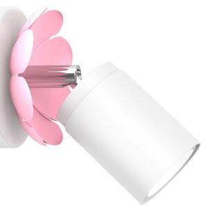 Spot de perete FLOWER 1xGU10/8W/230V alb