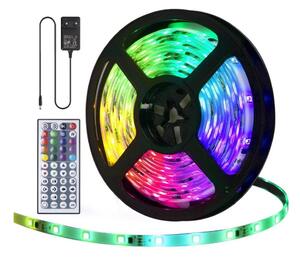 Bandă LED RGB dimabilă de exterior Aigostar 5m LED/24W/12/230V IP65 + telecomandă