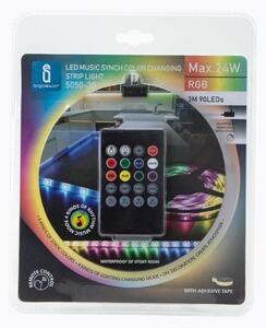 Bandă LED RGB dimabilă de exterior Aigostar 3m LED/24W/12/230V IP65 + telecomandă