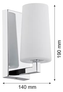 Aplică CAMELOT 1xE27/15W/230V crom lucios Argon 3358