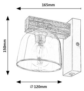 Lampă de perete CARDAMON 1xE14/40W/230V Rabalux 3081
