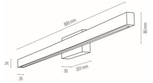 Spot-Light19912104 - Aplică de perete LED pentru baie AQUAVIVA LED/12W/230V IP44