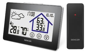 Stație meteo Sencor SWS 2999 cu senzor wireless,negru