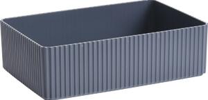 Organizator cosmetice Stripe gri, 21 x 6 x 14 cm