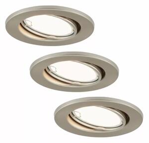 SET 3x corp de iluminat LED pentru baie 1xGU10/3W/230V IP23 crom mat Briloner 7221-032
