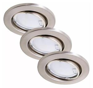 SET 3x corp de iluminat LED pentru baie 1xGU10/3W/230V IP23 crom mat Briloner 7221-032