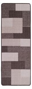 Covor Bucatarie 19645 91 , Flex Antiderapant, Maro Dreptunghi, Maro, 75 x 200