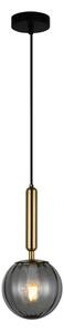 ITALUX PND-2324-1 BRO+SG - Lustră pe cablu RAVENA 1xE27/5W/230V negru/alamă