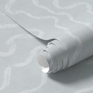 Tapet Model ondulat de lumină pe fundal albastru, Tapet abstract, a01167v1 : Uwalls.ro