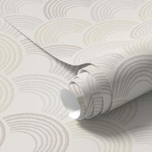Tapet Arce neutre, de culoare deschisă, dispuse într-un model repetitiv, Tapet abstract, a01164v3 : Uwalls.ro