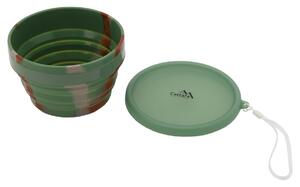 Castron pliabil Cattara Army, din silicon, 950 ml