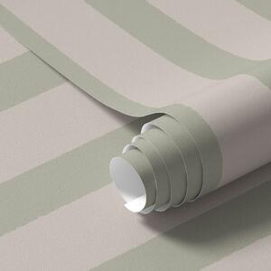 Tapet Dungi verticale verzi și bej, Tapet geometrie, Tapet dungi, a01180 : Uwalls.ro