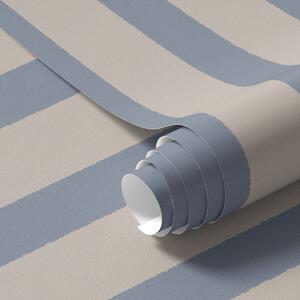 Tapet Dungi verticale bej și albastru deschis, Tapet geometrie, Tapet dungi, a01180v3 : Uwalls.ro