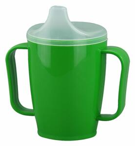 Cană cu muștiuc și 2 capace, 250 ml,verde