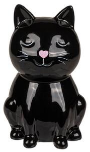 Pușculiță de bani Cat, negru
