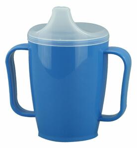 Cană cu două capace 250 ml, albastru