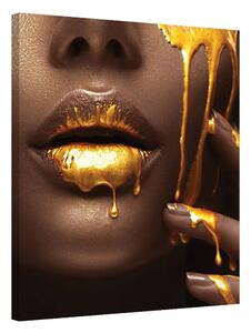 Gold Drips · Portrait