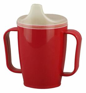 Cană cu două capace 250 ml, roșu