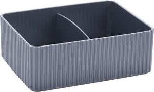 Organizator cosmetice Stripe gri, 16 x 12 cm