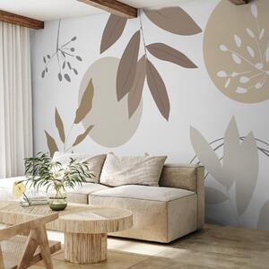 Tapet Abstracție cu plante, Imagini de fundal unice, w05552v1 : Uwalls.ro